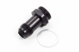 Carburetor Inlet Fitting - Straight - 8 AN Male to 7/8-20 in Male - Aluminum - Black Anodized - Holley Carburetors - Each thumbnail 1