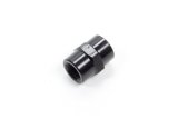 Fitting - Adapter - Straight - 1/8 in NPT Female to 1/8 in NPT Female - Aluminum - Black Anodized - Each thumbnail 1