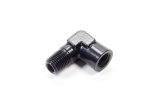 Fitting - Adapter - 90 Degree - 1/4 in NPT Female to 1/4 in NPT Male - Aluminum - Black Anodized - Each thumbnail 1