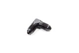 Fitting - Adapter - 90 Degree - 3 AN Male to 3 AN Male - Aluminum - Black Anodized - Each thumbnail 1