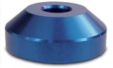 Shock Bumper Cone - 1.8 in OD - 0.72 in Tall - Shock Mount - AFCO Shock Bumpers - Requires Blue / Yellow / Red Convoluted Bumpers - Aluminum - Blue Anodized - Each thumbnail 1