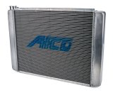 Radiator - 27.5 in W x 19 in H x 3 in D - Driver Side Inlet - Passenger Side Outlet - Aluminum - Natural - Each thumbnail 1
