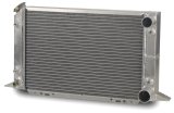 Radiator - Scirocco - 21.5 in W x 12.625 in H x 3 in D - Passenger Side Inlet - Passenger Side Outlet - Aluminum - Natural - Each thumbnail 1
