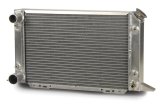 Radiator - Scirocco - 21.5 in W x 12.625 in H x 3 in D - Driver Side Inlet - Driver Side Outlet - Aluminum - Natural - Each thumbnail 1