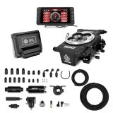 Fuel Injection - Killshot EFI - Throttle Body - Square Bore - Computer / Fittings / Fuel Pump / Fuel Pressure Regulator / Wiring Harness - Aluminum - Black Ceramic Coating - Universal - Kit thumbnail 1