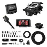 Fuel Injection - Killshot EFI Master - Throttle Body - Square Bore - Computer / Distributor / Fittings / Fuel Pump / Fuel Pressure Regulator / Ignition Coil / Wiring Harness - Aluminum - Black Ceramic Coating - Universal - Kit thumbnail 1