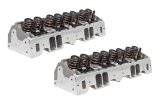 Cylinder Head - Eliminator Race - Assembled - 2.080 / 1.600 in Valves - 195 cc Intake - 65 cc Chamber - 1.260 in Springs - Angle Plug - Aluminum - Small Block Chevy - Pair thumbnail 1