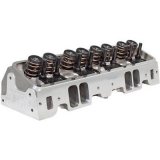 Cylinder Head - Eliminator Race - Assembled - 2.125 / 1.600 in Valves - 245 cc Intake - 70 cc Chamber - 1.550 in Springs - Angle Plug - Aluminum - Small Block Chevy - Pair thumbnail 1