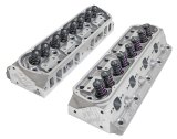Cylinder Head - SBF Competition - Assembled - 2.050 / 1.600 in Valves - 195 cc Intake - 58 cc Chamber - 1.270 in Springs - Angle Plug - Aluminum - Small Block Ford - Pair thumbnail 1