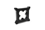 Carburetor Spacer - Lightweight - 1 in Thick - Open - Square Bore - Plastic - Black - Each thumbnail 1