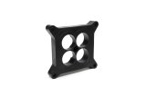 Carburetor Spacer - Lightweight - 1 in Thick - 4 Hole - Square Bore - Plastic - Black - Each thumbnail 1