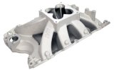 Intake Manifold - Bullitt - Dominator Flange - Single Plane - Aluminum - Natural - Big Block Ford - Each thumbnail 1