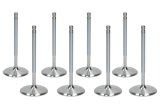 Exhaust Valve - 1.600 in Head - 8 mm Valve Stem - 5.030 in Long - Stainless - Small Block Chevy / Ford - Set of 8 thumbnail 1