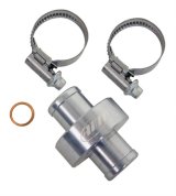 Water Temperature Fitting - Straight - In-Line - 5/8 in Hose Barb or 3/4 in Hose Barb - 1/4 in NPT Female Port - AiM Data Loggers - Each thumbnail 1