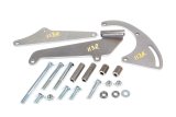 Air Conditioning Bracket - Low Profile - Passenger Side Mount - Steel - Natural - Sanden 508 Compressor - Short Water Pump - Small Block Chevy - Kit thumbnail 1