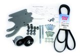 Air Conditioning Bracket - Low Profile - Passenger Side Mount - Steel - Natural - Sanden 508 Compressor - GM LS-Series - Kit thumbnail 1