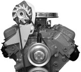 Alternator Bracket - Street Rod - Passenger Side - High Mount - Head / Water Pump Mount - Steel - Natural - Short Water Pump - GM Alternator - Big Block Chevy - Kit thumbnail 1