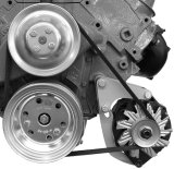 Alternator Bracket - Driver Side - Low Mount - Block Mount - Steel - Natural - Short Water Pump - GM Alternator - Big Block Chevy - Kit thumbnail 1