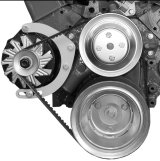 Alternator Bracket - Passenger Side - Mid Mount - Head / Water Pump Mount - Steel - Natural - Long Water Pump - GM Alternator - Small Block Chevy - Kit thumbnail 1