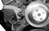Alternator Support Bracket - Passenger Side - Mid Mount - Water Pump Mount - Steel - Natural - Long Water Pump - Alan Grove Alternator Brackets - Small Block Chevy - Kit thumbnail 1