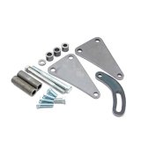 Power Steering Pump Bracket - Driver Side - Block Mount - Steel - Natural - Saginaw Pump - Electric Water Pump - Big Block Chevy - Kit thumbnail 1