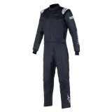 Driving Suit - Atom - 1-Piece - SFI 3.2A/5 - Boot-Cut - Dual Layer - Aramid - Black - Size 52 - Medium - Each thumbnail 1