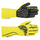Driving Gloves - Tech-1 Start V3 - SFI 3.3/5 - FIA Approved - 2 Layer - Aramid / Silicone - Elastic Cuff - Fluorescent Yellow - Medium - Pair thumbnail 1