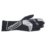 Driving Gloves - Tech-1 Start V4 - SFI 3.3/5 - 2 Layer - Aramid / Silicone - Elastic Cuff - Black - Medium - Pair thumbnail 1