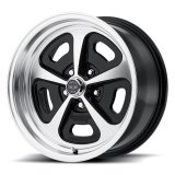 Wheel - 500 Mono Cast - 15 x 8 in - 4.500 in Backspace - 5 x 4.50 in Bolt Pattern - Aluminum - Black Paint / Machined Center - Machined Lip - Each thumbnail 1