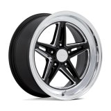 Wheel - Groove - 18 x 10 in - 5.500 in Backspace - 5 x 4.75 in Bolt Pattern - Aluminum - Black Paint / Machined Center - Machined Lip - Each thumbnail 1