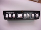Switch Panel - Pro Stock Nitrous Control System - Overhead Mount - 11.375 x 2.625 x 3.5 in - 2 Momentary Rocker / 4 Rockers / 3 3-Way Position Rockers - Fused - Black - Each thumbnail 1