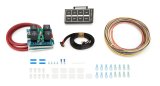 Switch Panel - Model 4004 - Overhead Mount - 4.875 x 2.375 in - 4 Flat Switches - Fused - Indicator Lights - Relay Board / Wiring Included - Carbon Fiber - Kit thumbnail 1
