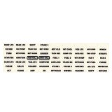 Switch Panel Label Sheet - White Face - ARC Switch Panels - Each thumbnail 1