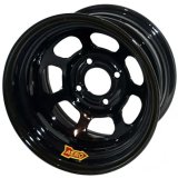 Wheel - 31-Series - 13 x 8 in - 4.000 in Backspace - 4 x 4.00 in Bolt Pattern - Steel - Black Powder Coat - Each thumbnail 1