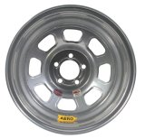 Wheel - 52-Series - 15 x 8 in - 1.000 in Backspace - 5 x 4.50 in Bolt Pattern - Steel - Silver Powder Coat - Each thumbnail 1