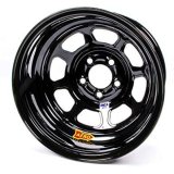 Wheel - 52-Series - 15 x 8 in - 1.000 in Backspace - 5 x 4.75 in Bolt Pattern - Steel - Black Powder Coat - Each thumbnail 1