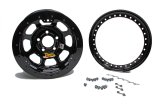 Wheel - 53-Series - 15 x 8 in - 4.000 in Backspace - 5 x 5.00 in Bolt Pattern - Beadlock - Steel - Black Powder Coat - Each thumbnail 1