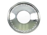 Beadlock Ring - Mud Buster - Built-in Mud Cover - Aluminum - Chrome - 15 in Wheels - Each thumbnail 1