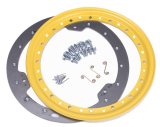 Beadlock Ring - Weld-On Inner Ring - Hardware Included - Steel - Yellow Paint - 15 in Wheels - Kit thumbnail 1