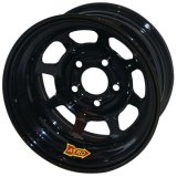 Wheel - 56-Series - 15 x 8 in - 2.000 in Backspace - 5 x 5.00 in Bolt Pattern - Steel - Black Powder Coat - Each thumbnail 1