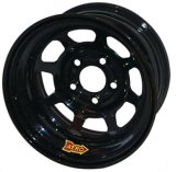 Wheel - 58-Series - 15 x 10 in - 2.000 in Backspace - 5 x 5.00 in Bolt Pattern - Steel - Black Powder Coat - Each thumbnail 1