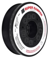 Harmonic Balancer - Super Damper - 5.670 in OD - SFI 18.1 - Aluminum / Steel - Black - Honda K-Series - Each thumbnail 1