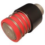Dry Break Valve - Redhead - Female - Black / Red - 2-1/4 in Hose - Each thumbnail 1