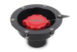 Fuel Filler Cap Assembly - Twist Lock Cap - Recessed Mount - Steel - Black Powder Coat - Kit thumbnail 1
