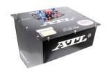 Fuel Cell - Late Model Sport - 28 gal - 21.25 x 24 x 21.125 in Tall - 10 AN Outlet - 6 AN Vent - Foam - Steel - Black Powder Coat - Each thumbnail 1