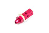 Roll Over Valve - Vent - Internal - Check Valve - 6 AN Male Outlet - Nylon Washers - Aluminum - Red Anodized - Each thumbnail 1