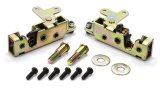 Door Latch - Mini Bear Claw - Manual Locking - Hardware / Strikers Included - Steel - Cadmium - Pair thumbnail 1