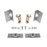 Door Latch - Small Bear Claw - Manual Locking - Hardware / Strikers Included - Steel - Cadmium - Kit thumbnail 1