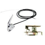 Hood Latch Kit - Mounting Hardware Included - Steel - Chrome - Universal - Kit thumbnail 1