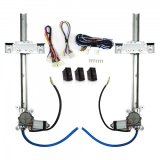 Power Window Kit - U-Wire - 2-Door - Motors / Switches / Tracks - Universal Flat Glass Windows - Kit thumbnail 1
